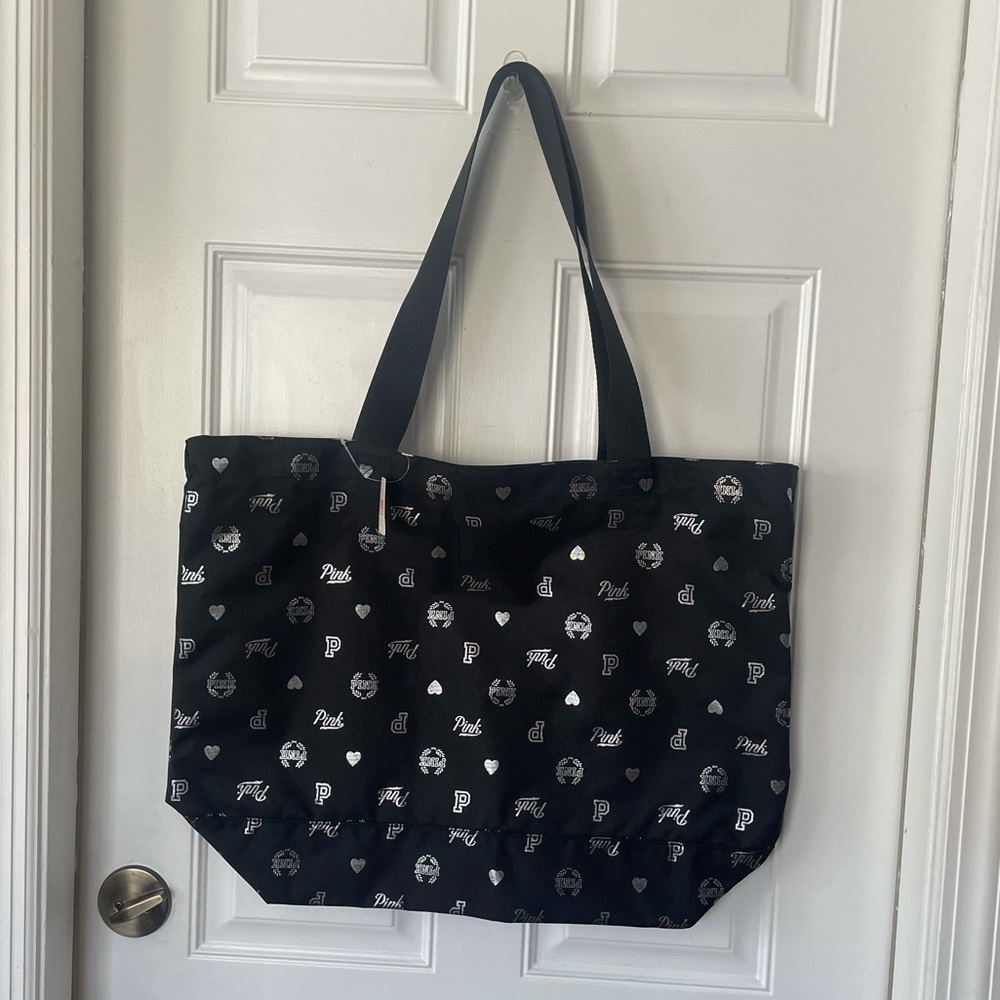 PINK Victoria’s Secret Black and White Tote Bag